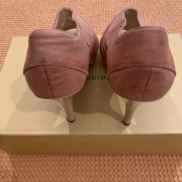 🔥Max Studio Peep ToeHighHeel Shoe Beige Sz9 NWOT CLEAN NEVER WORN! Narrow! - Picture 8 of 10